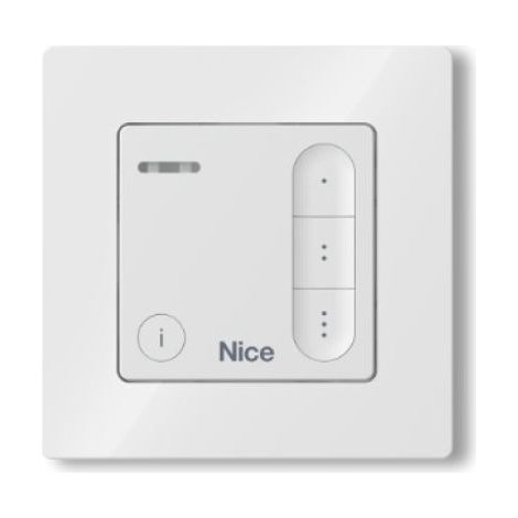 Nice DOMIW3C - Trasmettitore radio bidirezionale da parete a 3 canali a batteria (CR2450)