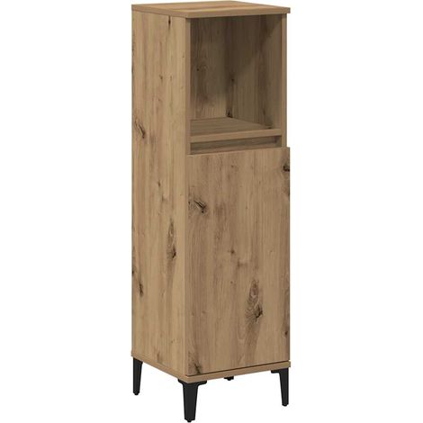 Maison Exclusive - Armadietto da Bagno Rovere Artigianale 30x30x100 cm Truciolato
