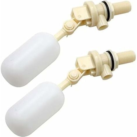 Lot de 2 Valve flottante Pour remplir automatiquement les abreuvoirs Pour chien, bétail et moutons Valve à Boule d'arrêt Automatique de Remplissage 1/2 NPT (1/5)