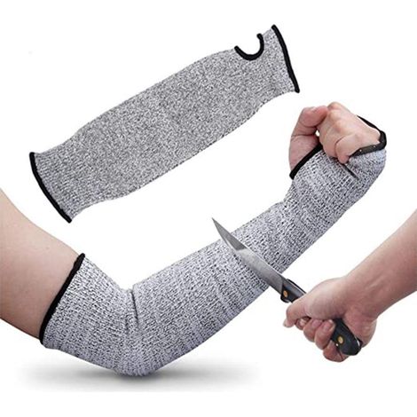 Manchons de protection anti-coupure avec passant pour pouce, prévention des éraflures et irritations cutanées - Protège-bras de sécurité