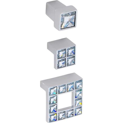 Pomello per mobili in stile moderno con Swarovski Linea Luxury Serie 50 Giusti - 00