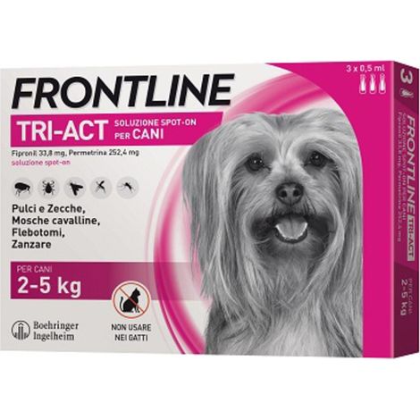 FRONTLINE TRI-ACT 2- 5 KG 3 PIPETTE