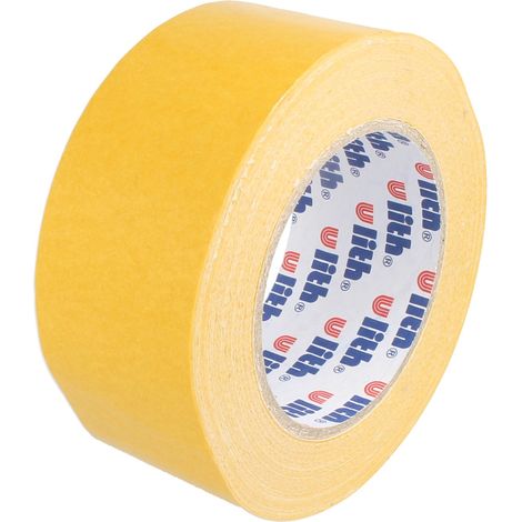 tecuro Teppich Verlegeband 468, beidseitig klebend, Gewebeträger 50 mm x 25 m