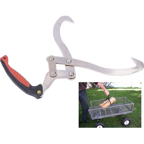 Pince à bûches et grappin de levage pour bois - Outil de manutention de jardin (1/5)