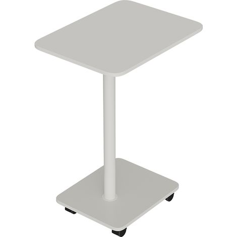 C Shaped Side Table with Lockable Wheels (1/2)