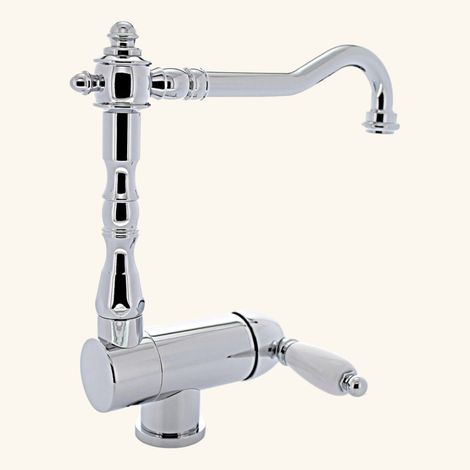 Paffoni – Robinet rabattable chromé H 76-274 mm – Bec rabattable 360° – Mitigeur de lavabo avec flexible – Normes Européennes 1111-817-1717 (1/7)