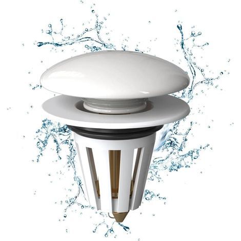 Bonde Lavabo Universel Bonde de Lavabo Amélioré Accélère Le Drainage Sans colmatage Bouchon de Lavabo Pop-Up pour Baignoire Cuisine Lavabo (Orifice de Vidange 34-40mm) (1/5)