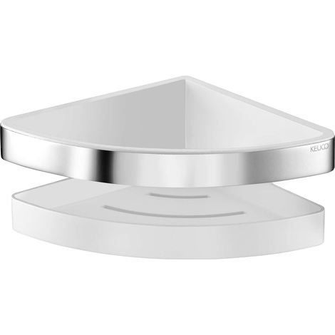 Keuco Collection Moll - Estante de esquina, blanco/cromo 12757010000