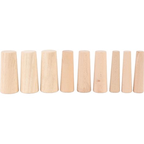 Bouchons en bois tendre coniques à travers la coque, trou en bois d'urgence pour bateau, Yacht, voiliers, 9 pièces.