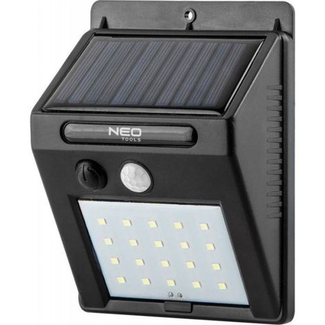 Applique Solaire - 20 SMD LED - 250 Lm - Détecteur Mouvement - Pour Jardin Extérieur - 1 Pièce