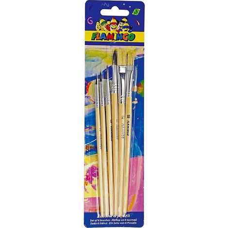 Cepillos de madera, 6 unidades