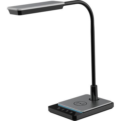 Maxcom ML3100 Porto Moderne LED-Stehlampe Tischlampe mit 48 LEDs und 3 Helligkeitsmodi Schwarz