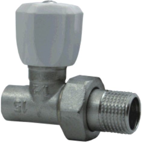 Robinet de radiateur droit soudable 15 mm (1/2)