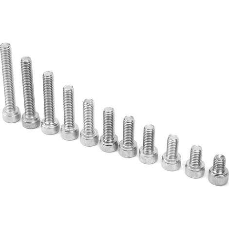 Kit d'assortiment de clous et capuchons à six pans creux en acier inoxydable 304 de différentes longueurs (88 pièces (M6)) (1/5)