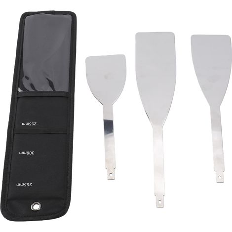 Set di 3 lame per parabrezza, da 10, 12 e 14 pollici, in acciaio inossidabile, per il taglio del vetro dell'auto. (1/5)