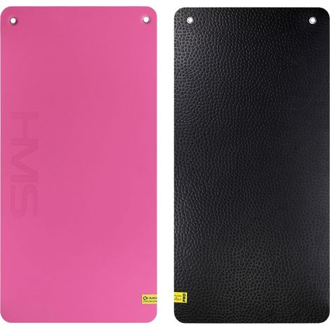 Fitnessmatte, Pink-Schwarz, rutschfest, 6mm dick