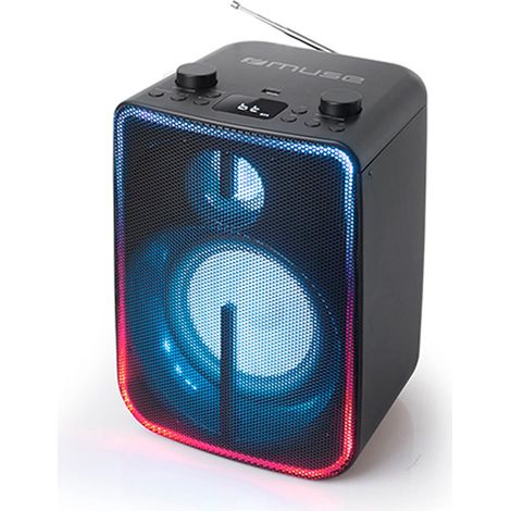Altavoz bt muse 60w bat 1800mah aux y entrada de microfono - 29cm