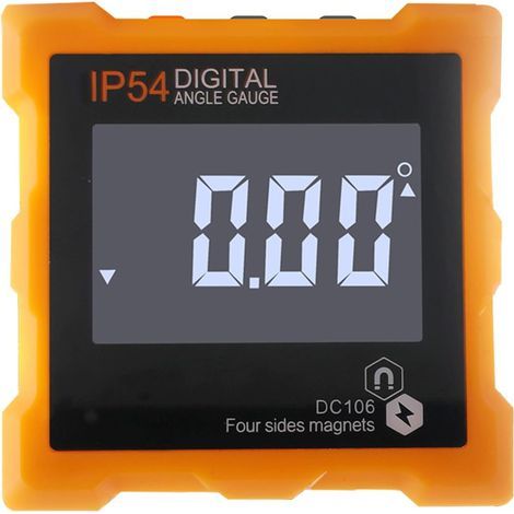 Digitaler Winkelmesser, Neigungsmesser mit LCD-Bildschirm, 4-seitige Magnete, Kunststoff-Messwerkzeug für Tischkreissägeblätter, Holzbearbeitung, Tischlerei (1/5)