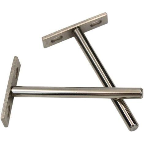 Supporto invisibile per mensole flottanti - Completamente nascosto - Supporto perfetto - Completamente assemblato - Set completo di viti e tasselli - Staffe cieche in acciaio temprato - Per mensole da (1/3)