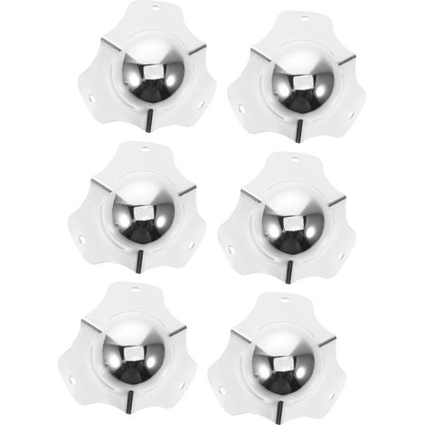 6 bandes antichoc pour meubles - fer - argenté - sphérique (1/5)