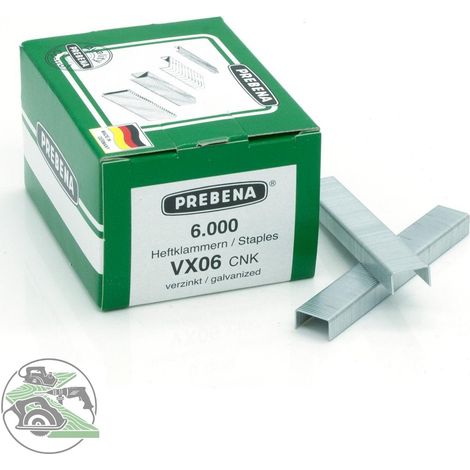 Prebena VX06CNK Heftklammern Typ VX 6000 St. Abmessungen (L x B) 6 mm x 11.3 mm (1/3)