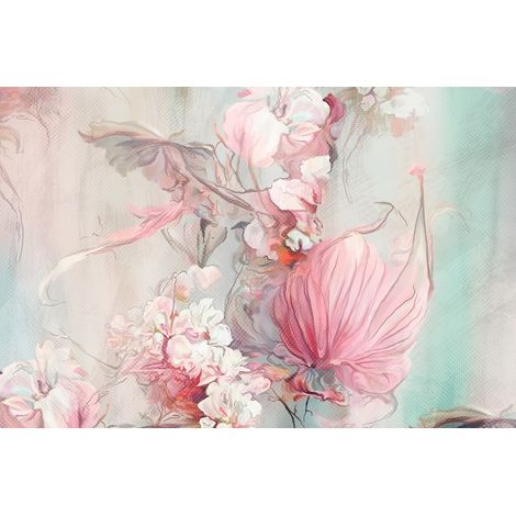 Papier peint panoramique - Fleurs Design - 130 cm x 86 cm (1/2)