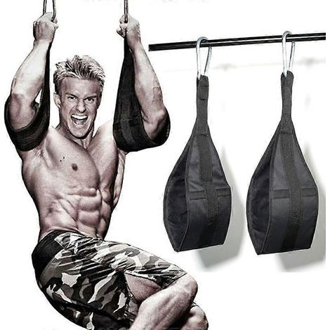 Sangles abdominales suspendues - Accessoire robuste pour hommes et femmes - Rembourrage confortable pour les exercices abdominaux - Équipement de musculation pour entraînement à domicile (1/5)