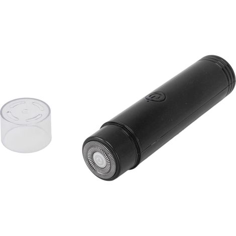 Mini tondeuse électrique rechargeable USB, tondeuse à barbe portable, tondeuse de cheveux et de barbe pour une utilisation quotidienne et en voyage, noire (1/5)