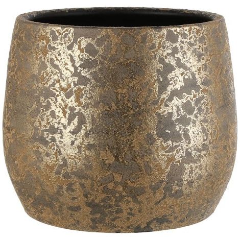 Mica Decorations Blumentopf Terracotta Clemente Ø 32 x 25,5 cm gold