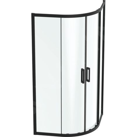Ideal Standard Connect 2 - Cabine de douche 1000x1000 mm, noir / verre clair K9252V3 (1/2)