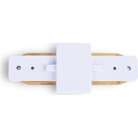 Jonction droite pour rail monophasé en PVC (Réf. BTMP) - Blanc (1/5)