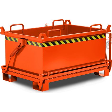 RR Industrietechnik Klappbodenbehälter Typ RBB-100 910x1370x1300mm 1000dm³ RAL 2004 Reinorange