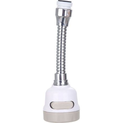 Economie D'Eau Embout De Filtre,Tête De Robinet De Cuisine Mobile 360 Degrés,3 Modes Réglable Douche Tête Filtre Pulvérisateur Pour Cuisine Salle De Bain (Allonger) (1/4)
