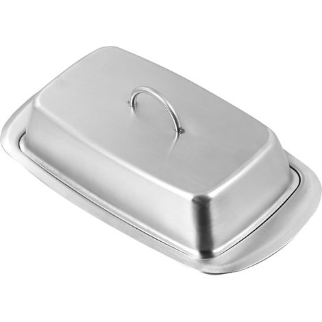 Boîte à Beurre Acier Inoxydable avec Isolation Plateau à Dessert Boîte de Conservation Alimentaire Plateau Repas pour Fromage et Snack (1/5)
