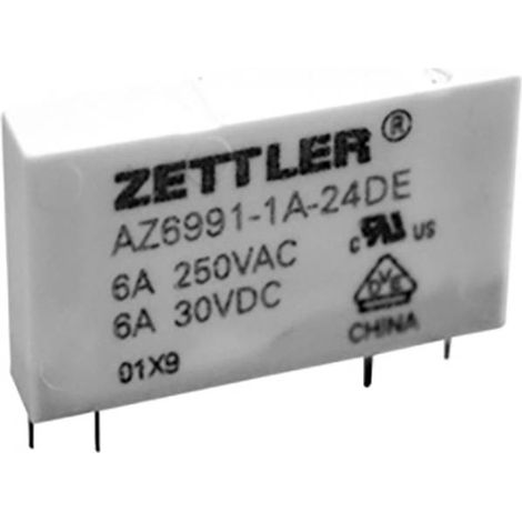 Zettler Electronics AZ6991-1A-24DE Relè per PCB 24 V/DC 8 A 1 NA 1 pz.