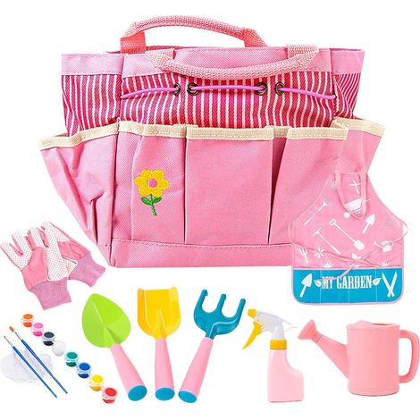 Ensemble de Jardinage pour Pelle Ergonomique, Gants, Arrosoir Ensemble Arrosoir Gants et Pelle pour Maison Arrière-Cour Jardin Pelouse École Maternelle Anniversaire et (1/5)