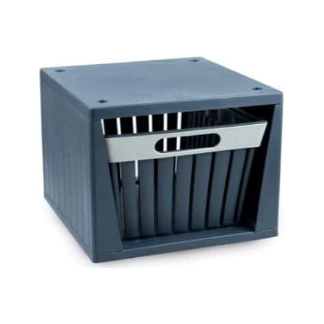 Cassettiera a Cubo Componibile Doga Grigio Antracite 26 x 27,5 x 20 cm (1/2)