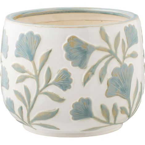 Mille cache-pot blanc. (1/5)