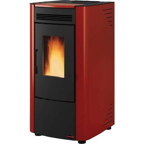 Stufa A Pellet 'Ketty Evo 2.0' Colore Bordeaux (1/10)