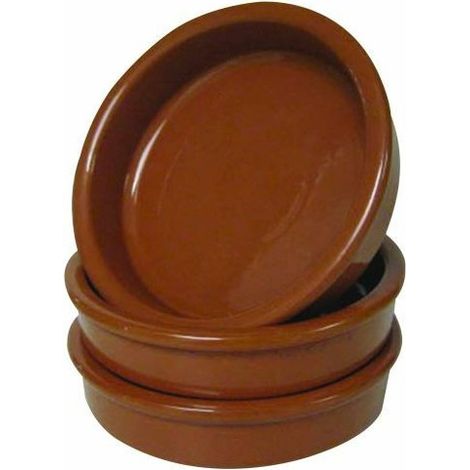6 x plats à crème brulée - Terre cuite - 13cm - Barbier