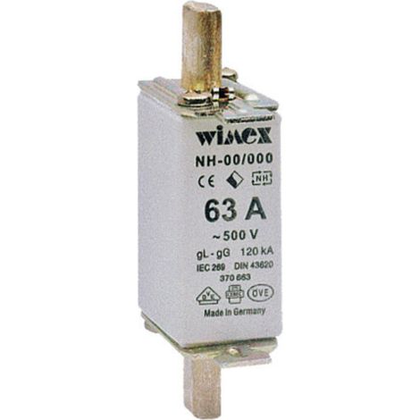 Fusibile NH2 GG 160A WIM5502160 per protezione generale impianti BT (1/2)