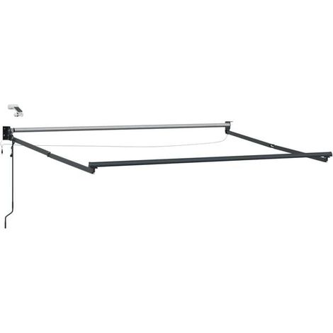 Store banne électrique rétractable, gris anthracite, 2,5 x 2 mètres (1/5)