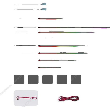 Luz ambiental, LED de colores, lámpara decorativa para coche, iluminación ambiental (1/5)