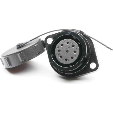 Connecteur circulaire 9 contacts, Montage sur Platine, raccordement A souder ( Prix pour 1 )