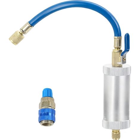 Injecteurs d'huile réfrigérants haute pression A C avec réservoirs rechargeables de 56,7 g filetage 1/4 pour systèmes de réfrigérants R134A et R 12 (1/5)