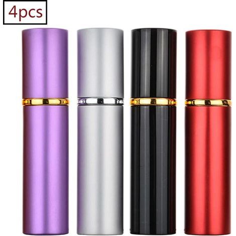 4 Pièces 10ml les vaporisateurs, Rechargeables de Parfum Vaporisateur de Voyage Portable Atomiseur (1/4)