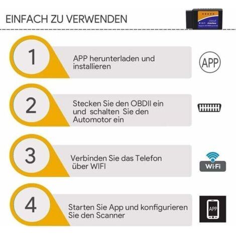 Un scanner de diagnostic automobile avec fonction WiFi, compatible avec tous les véhicules (iOS, Android, Windows). (1/3)