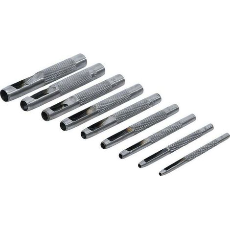 Jeu de 9 emporte pieces ronds 2,5 - 10 mm, poincons de decoupe joints (1/2)
