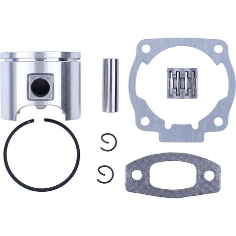 Kit de roulement à aiguilles de piston avec anneau de réglage 46 mm pour Husqvarna 51 55 Rancher EU1 EPA Tronçonneuse Cylindre Silencieux Joint (1/5)