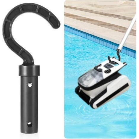 Gancho para robot limpiafondos, accesorios para aspiradoras de piscina, gancho para robot limpiafondos inalámbrico, se acopla a pértigas telescópicas. (1/4)